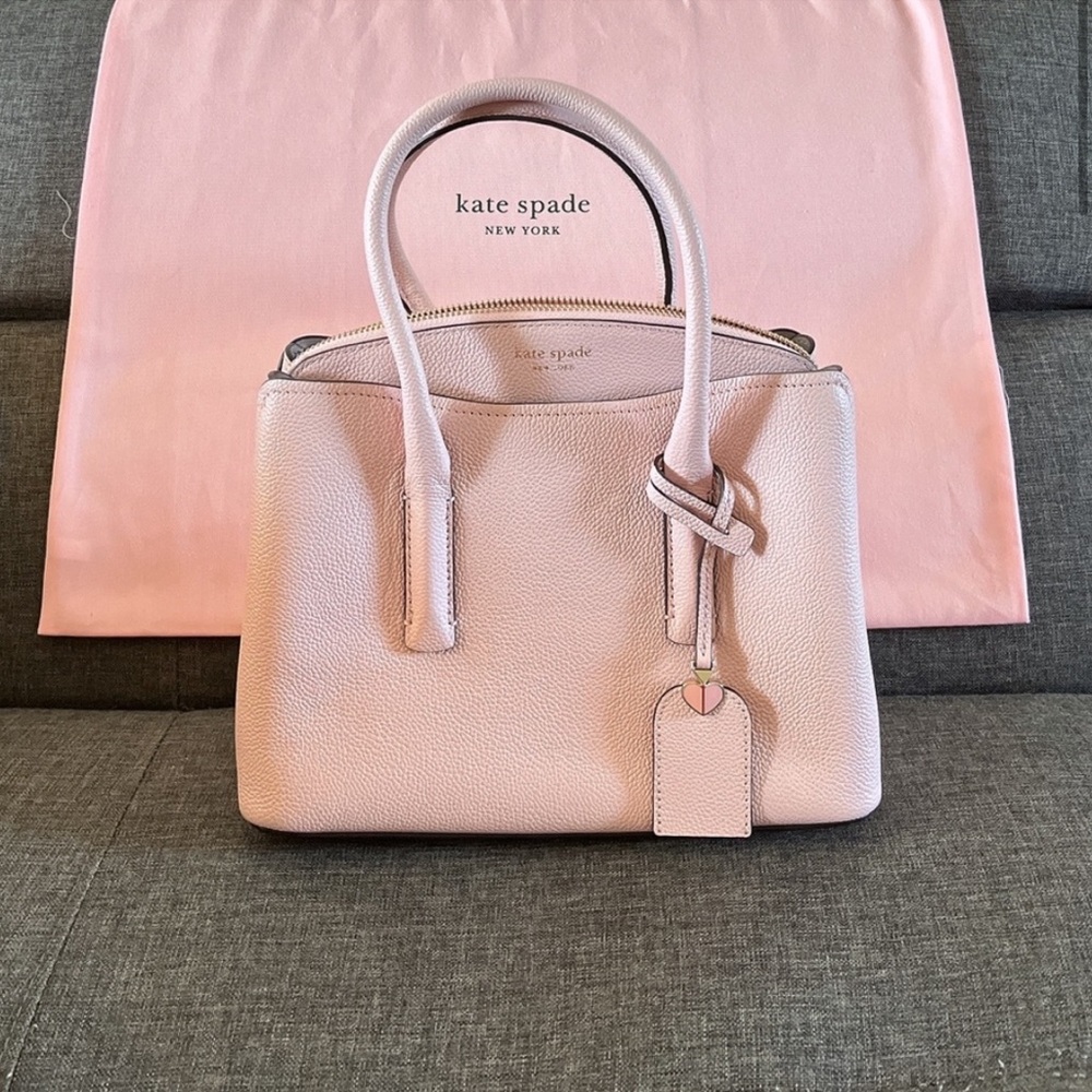 Kate Spade Medium Tutu Pink Refined Grain Leather Satchel